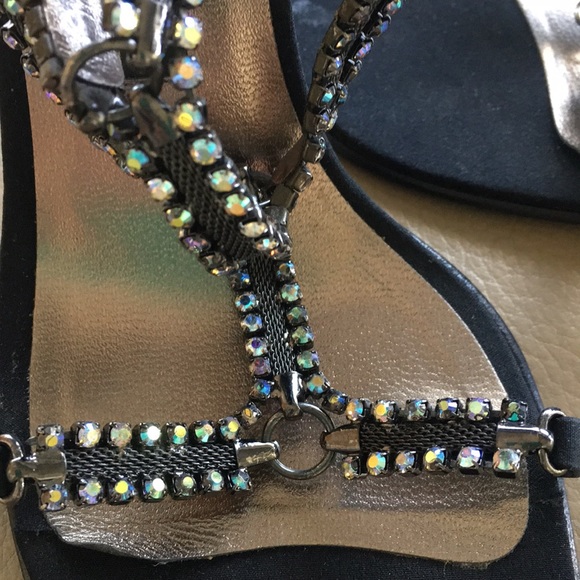 Giuseppe Zanotti Rhinestone Heels -  Sz 7 1/2 - Picture 3 of 12